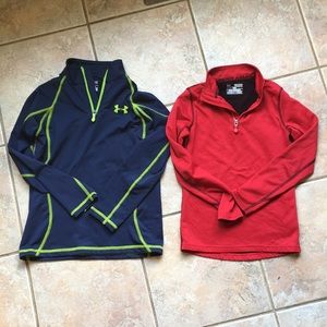 Boys Youth Small Under Armour 1/4 zips